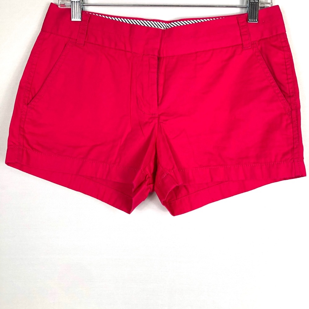 Fuchsia j crew chino shorts